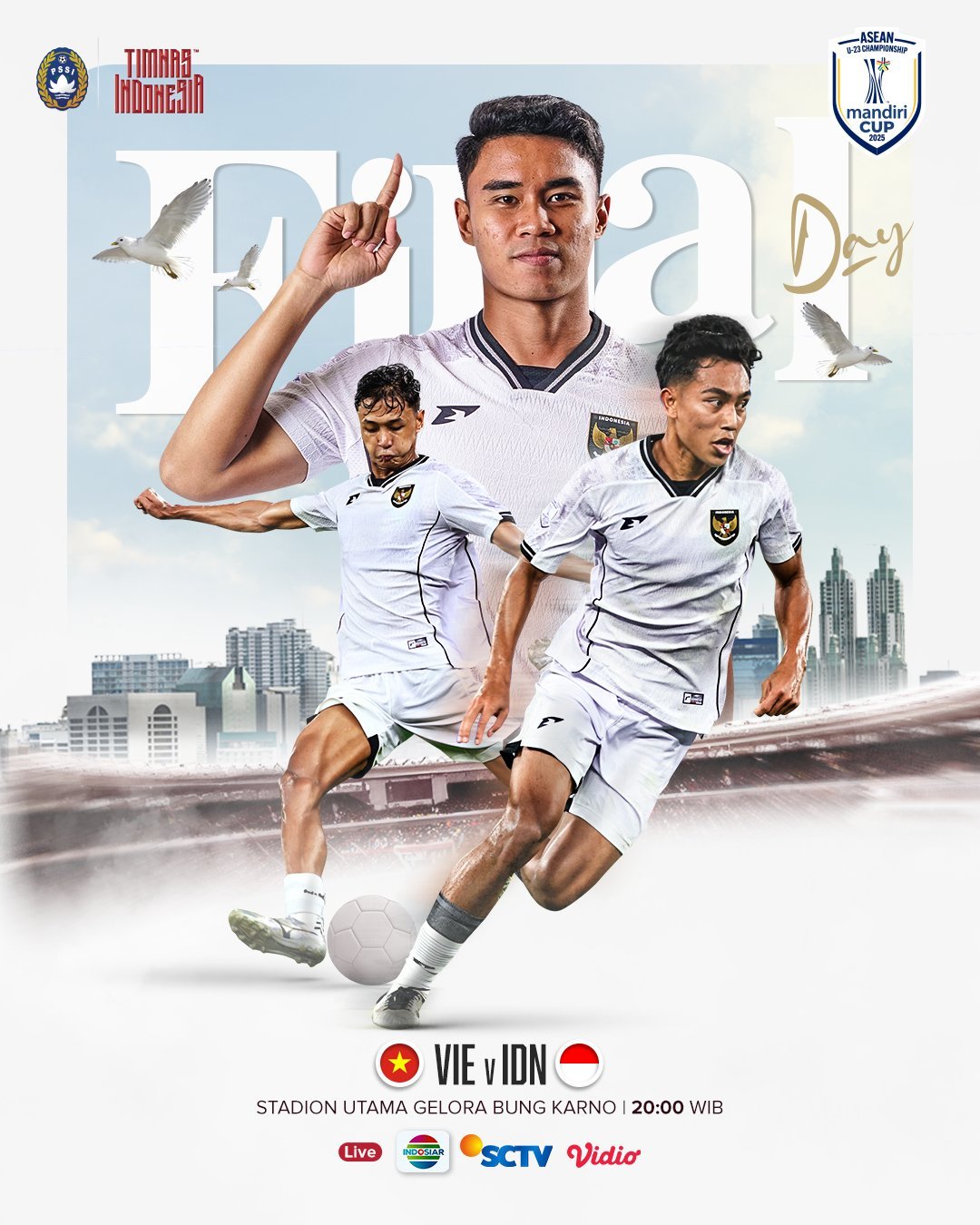 Link Nonton Siaran Langsung Final ASEAN U-23 Championship 2025: Indonesia vs Vietnam U-23