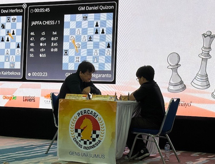 GM Susanto Megaranto Sudah Sulit Terkejar Lawannya Meski Masih Menyisakan Dua Babak