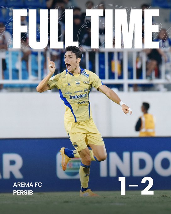 Hasil dan Klasemen Super League: Gokil, 10 Pemain Persib Sukses Sikat Arema FC 2-1