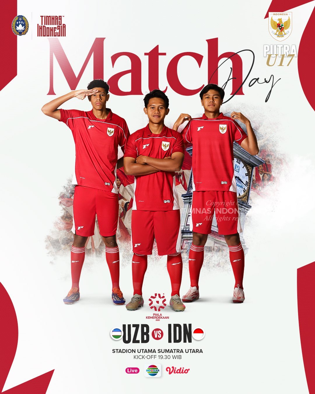 Link Nonton Siaran Langsung Piala Kemerdekaan 2025: Uzbekistan vs Indonesia