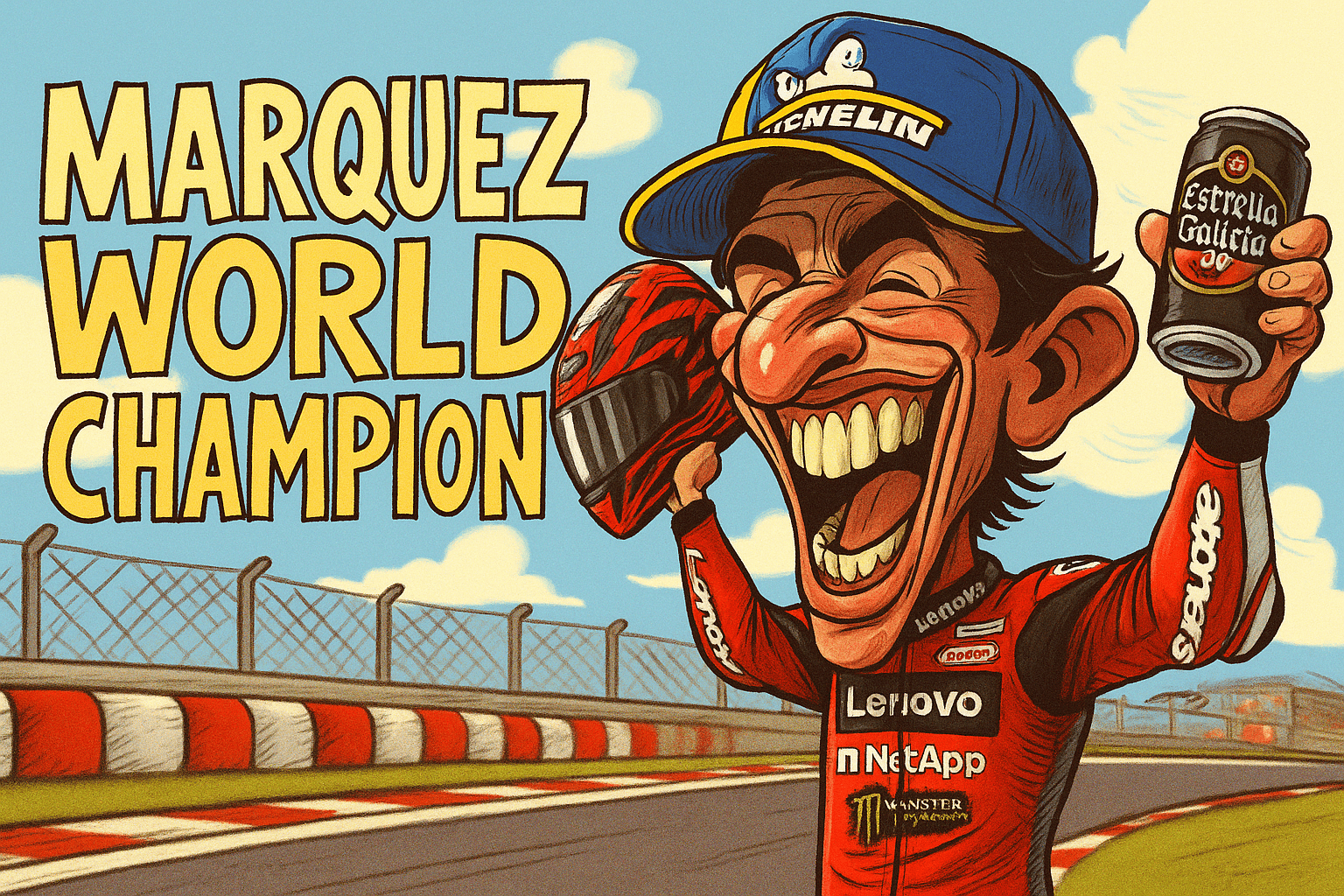 Jawaban Nyelekit Marc Marquez Tak Disebut Valentino Rossi di Daftar Rival Terberat di MotoGP