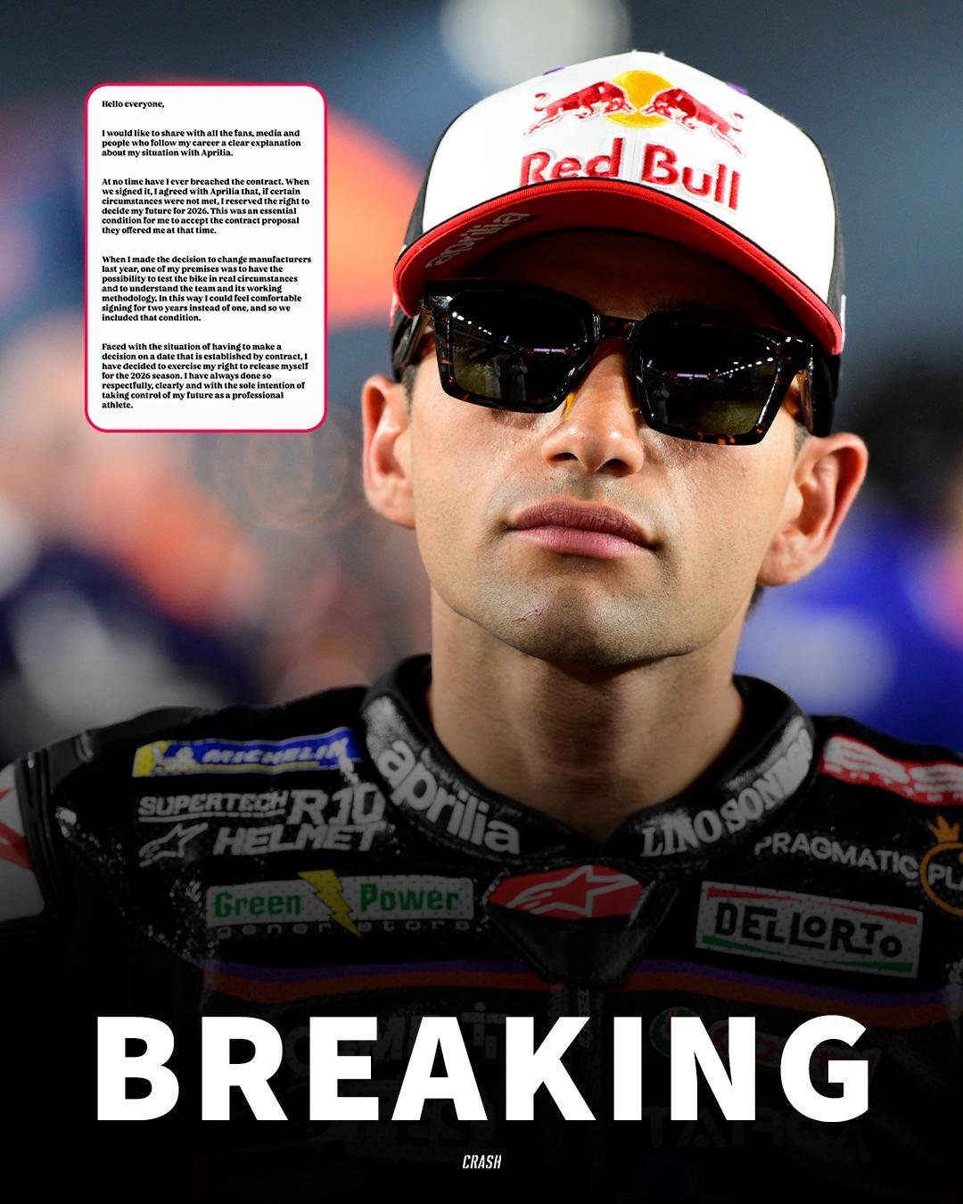 BREAKING NEWS: Jorge Martin Akhirnya Buka Suara soal Rumor Tinggalkan Aprila Usai MotoGP 2025!