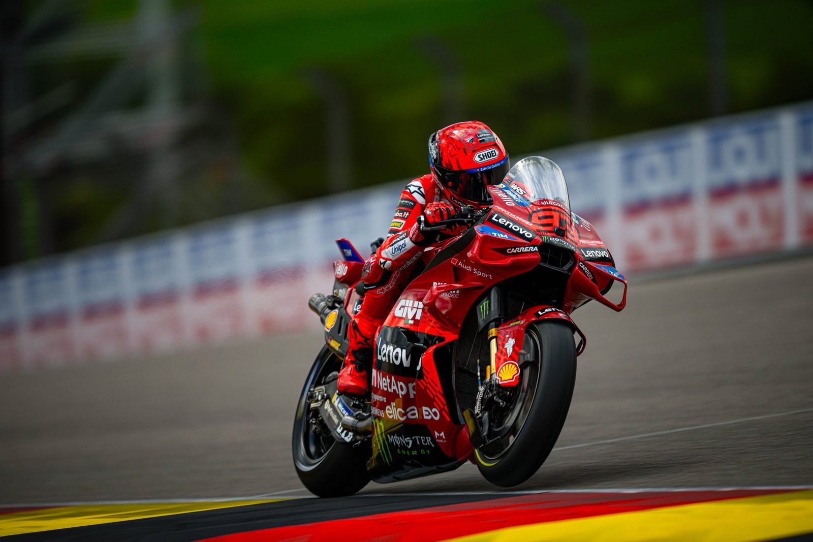 Francesco Bagnaia Ambil Risiko di MotoGP Jerman