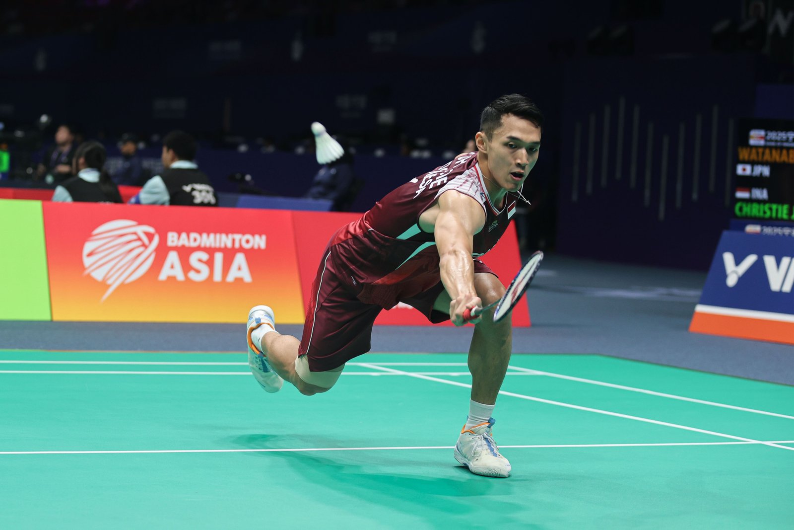 Hasil Badminton Asia Championships 2025: Jonatan Christie Melaju, Putri KW Terjungkal