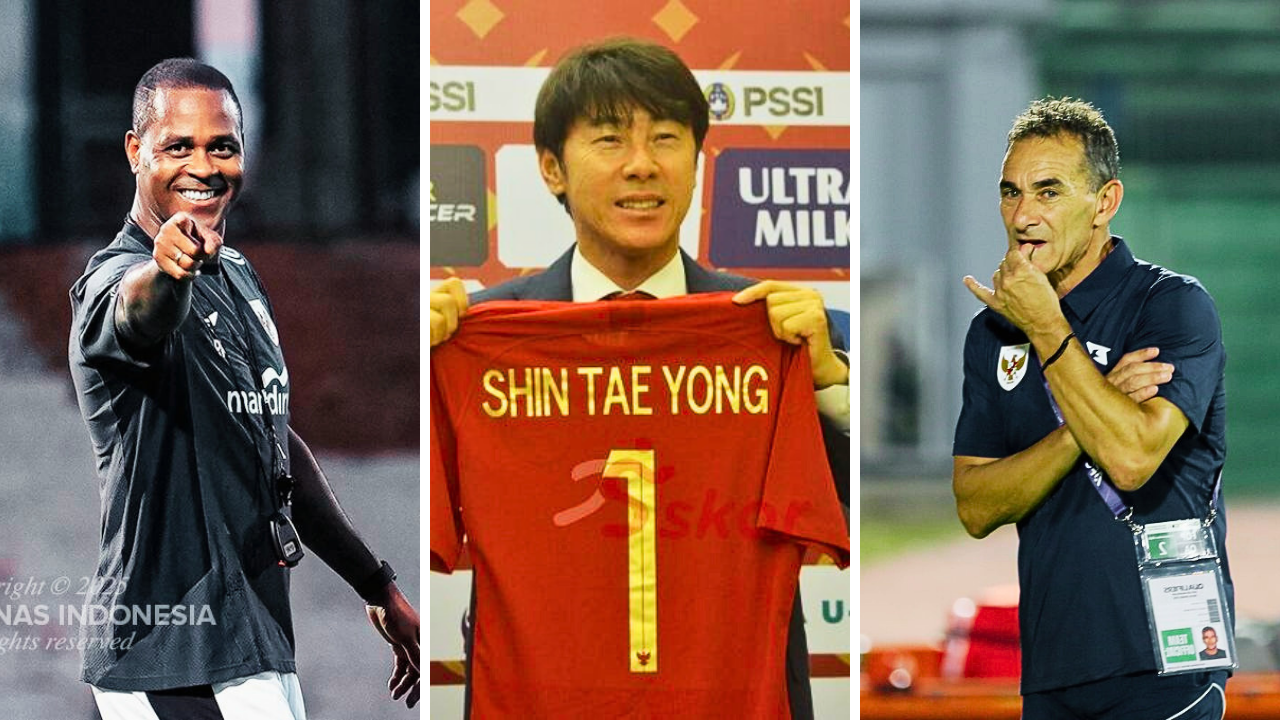 Statistik Shin Tae-Yong, Patrick Kluivert dan Gerald Vanenburg di Timnas Indonesia