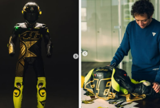 Nomor Motor dan Umur Sudah Cocok, Valentino Rossi Rilis Helm dan Wearpack Edisi Ultah 46 Tahun