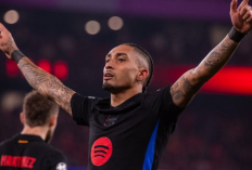  Hasil Liga Champions: 10 Pemain Barcelona dan Gol Raphinha Bungkam Benfica di Stadion Da Luz